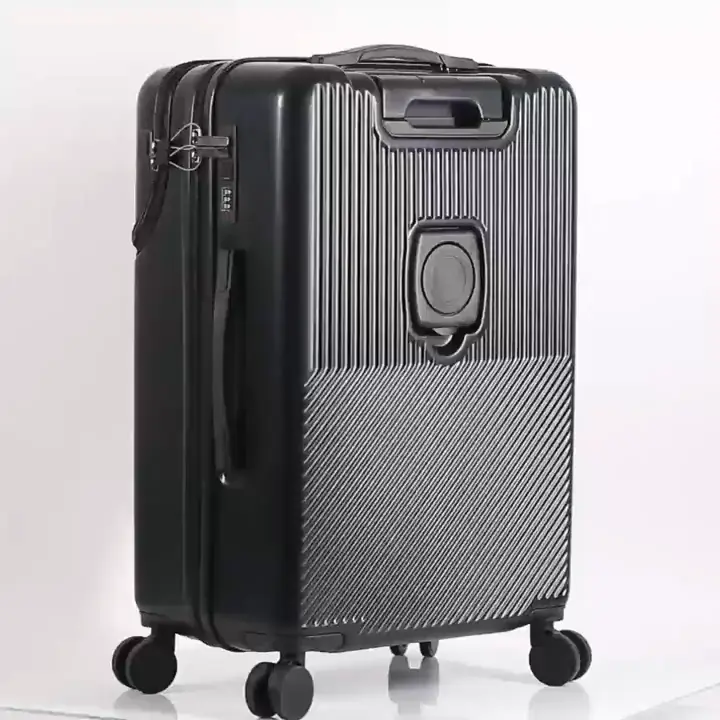 Maleta de equipaje giratoria tsa, conjunto ligero con ruedas rígidas, bloqueo expandible, 20 28, pieza de viaje, bolsa de transporte dura 24