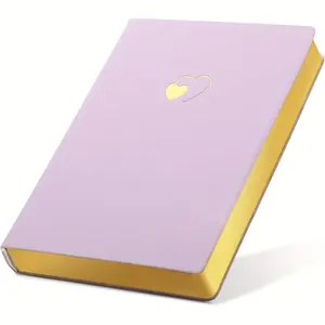 Lined diary, 256 pages cute diary for women and girls, with heart-shaped leather diary for writing A5 soft cover notebook for work school Notebook Journal