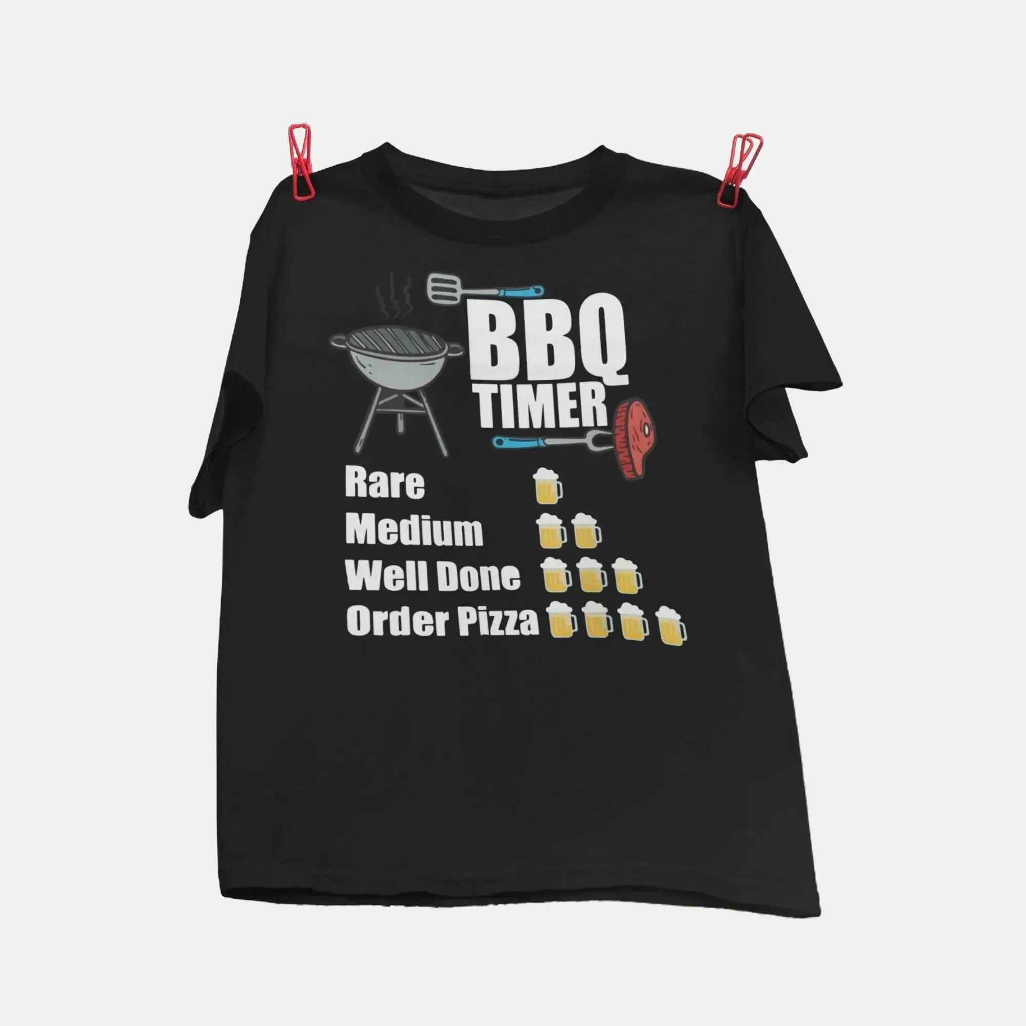 BBQ Timer Barbecue Grill Grilling Loving Pitmaster T-Shirt, Barbecue Party Shirt, Funny Grill Shirt, Grilled Meat Shirt, Barbecue Shirt