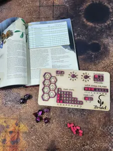 Druid Class Tabletop DnD Tracker used for Dungeons and Dragons