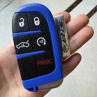 Blue key shell with chrome logo