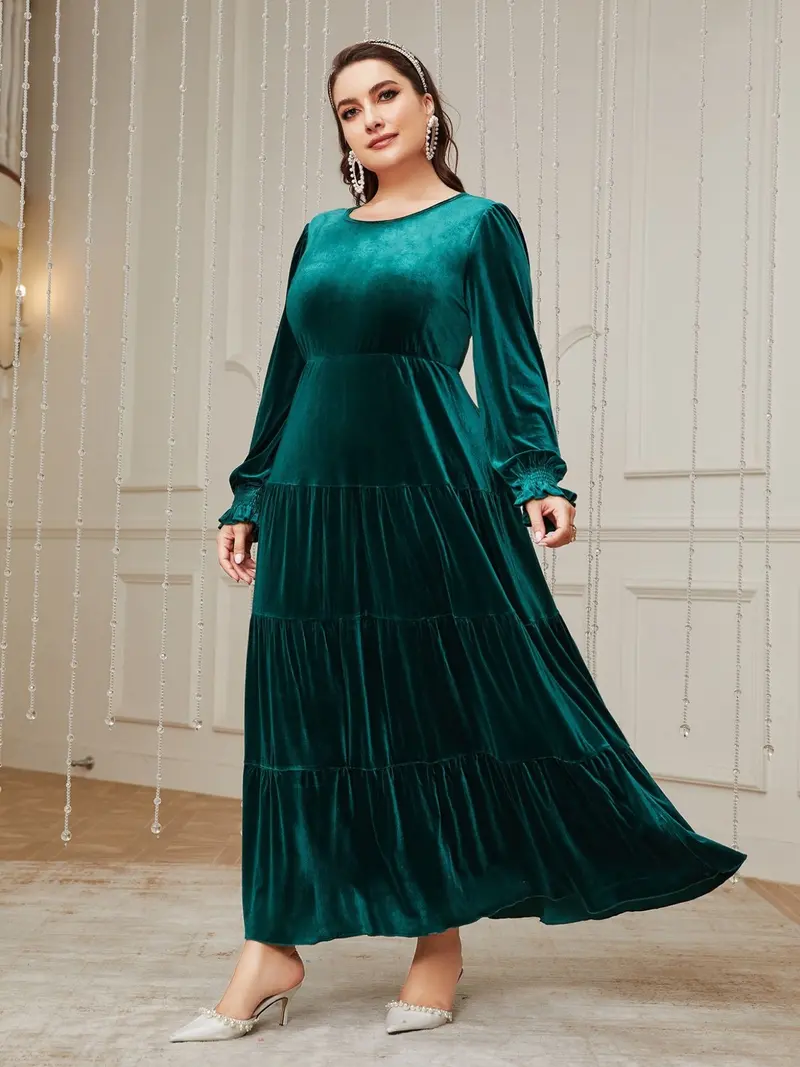 long sleeve long dress formal Black V-Neck Maxi Dress With Long Sleeve And Slit