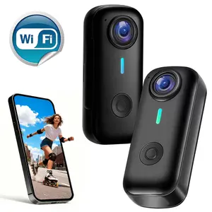 Wearable Body Camera for Sports, Magnetic Clip-On Thumb Camera, Loop Playback, Photo & Video Mode, WiFi Connect to Phone/PC, Lightweight, 32GB Card Optional，action camera