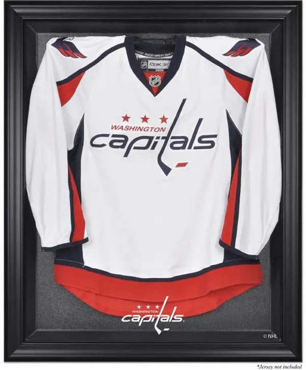 Washington Capitals Black Framed Logo Jersey Display Case - NHL Memorabilia