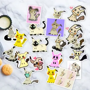 Stickers Pack 20 Pcs  Bike Car Bumper Mimikyu Vinyl Waterproof Laptop Luggage Bottle Colorful Skateboard Aesthetic Guitar Water