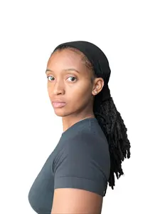 Hairweave Sleeve – Extra Wide Mesh – Black – Lightweight, Semi-Sheer & Breathable Mesh for Jumbo Locs & Braids – Durable, Fashionable Design