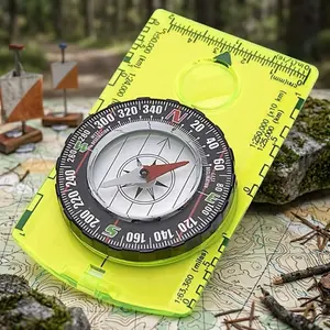 Military-Grade Precision Compass: Essential Outdoor Navigation Tool for Hiking, Camping, Survival. Durable, Waterproof, Shockproof Scout Compass with Map Reading. Lightweight, Portable for Backpacking, Trekking, Adventure Travel & Emergency Kits.