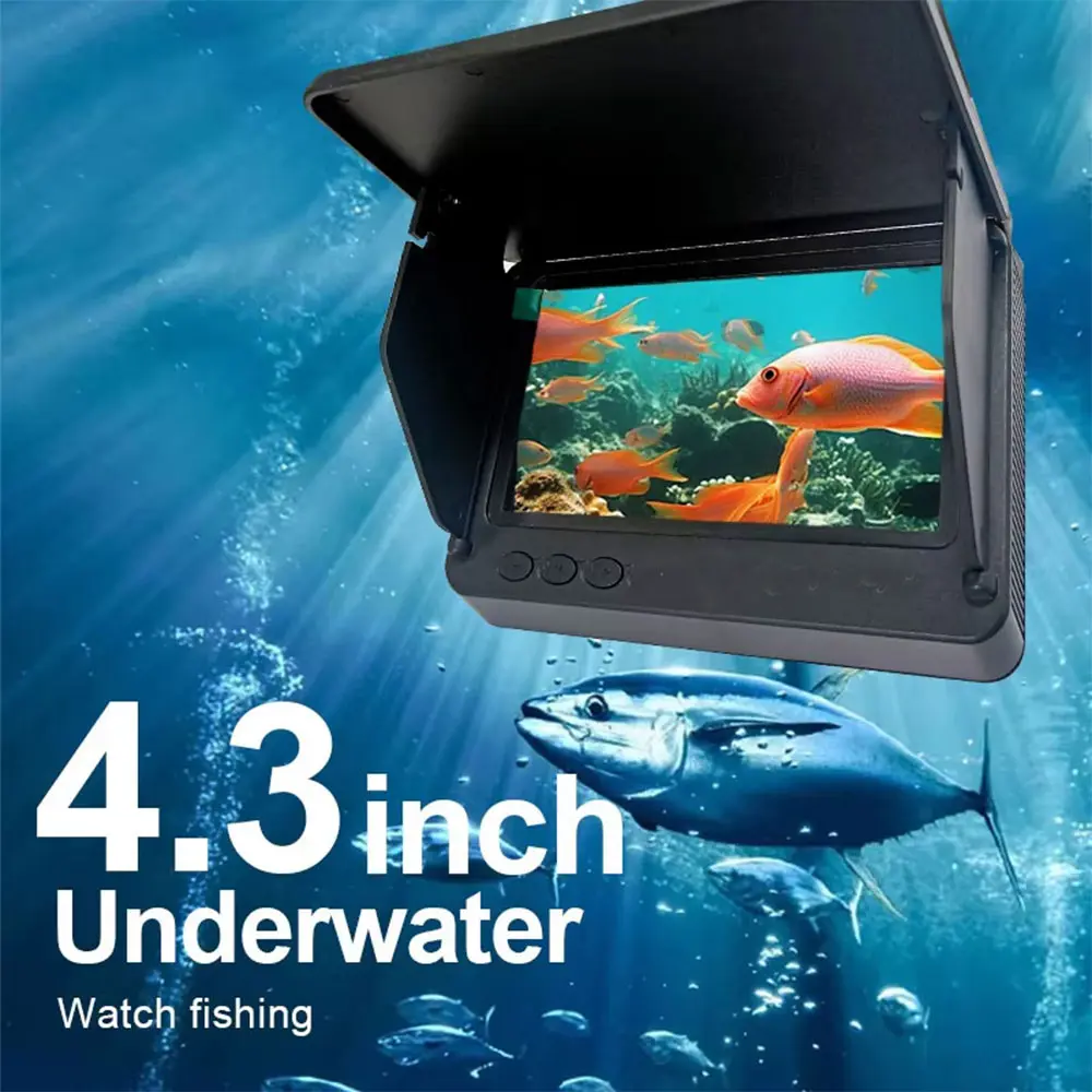 Portable Underwater Fishing Camera with 4.3" LCD Monitor Infrared Night Vision Waterproof Fish Finder for Ice Fishing 30m fishing stuff fishing equipment