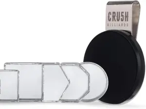 Cru5h Billiards Magnetic Chalk Holder For Pool Cue | Circle | Octagon | Square | Hexagon
