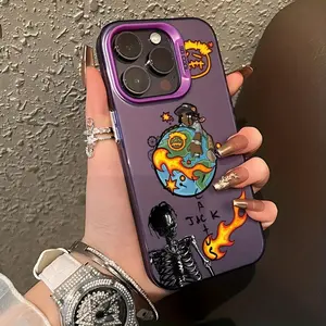 The Rapper Cactus Jack Phone Case Is Compatible with for iphone Models 17, 16, 15, 14, 13, 12, 11 Pro Max,  Max, Air, Plus, Featuring a Matte Back for Drop Protection, Phone Case, Travis Case, Handy Cover