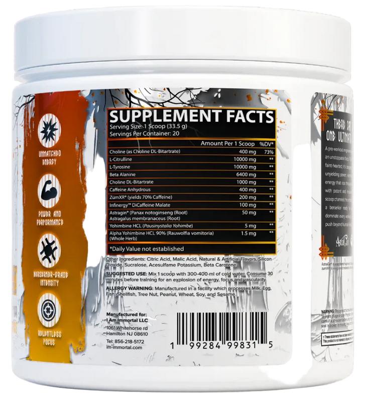 I Am Immortal Berserker High Stim Preworkout