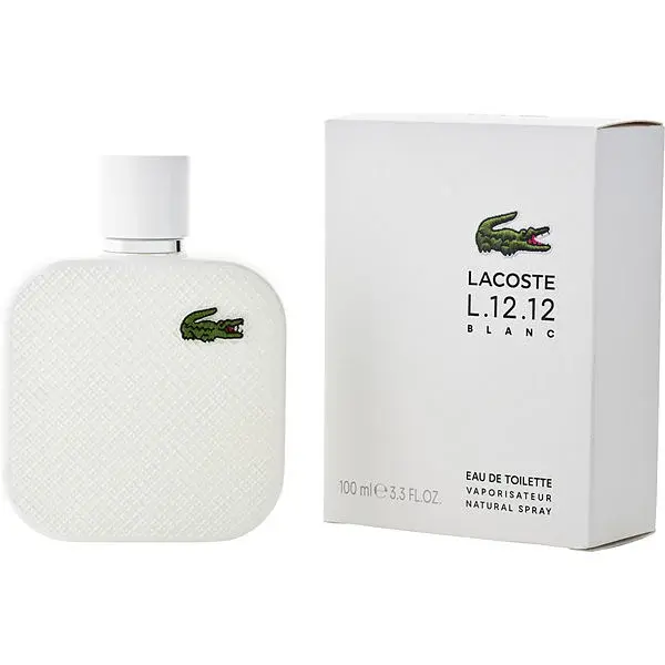 Lacoste Eau De Lacoste L.12.12 Blanc Pure for Men Eau de Toilette Spray, 3.4 Ounce
