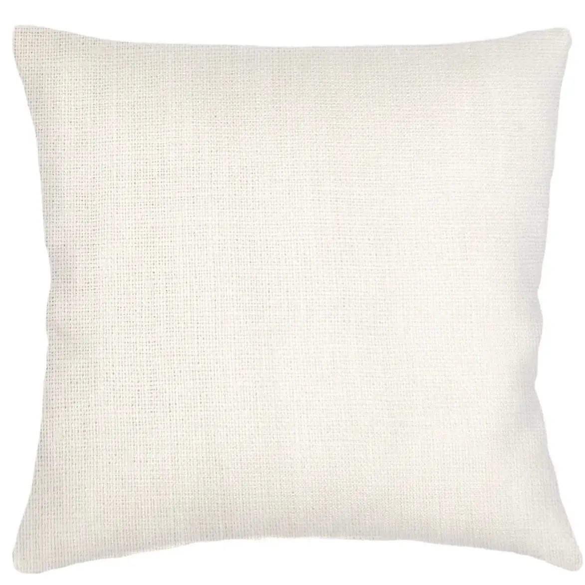 Anaya Home So Soft Linen Natural White Pillow 20x20 With Down Insert