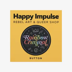 Rainbow Criminal Button