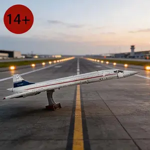 Concorde Aircraft Model Blocks, Building Blocks Set, Premium Aviation Collectible, Gift for Boys & Kids