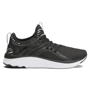PUMA Womens Softride Sophia Zebra Running Sneakers Shoes - Black