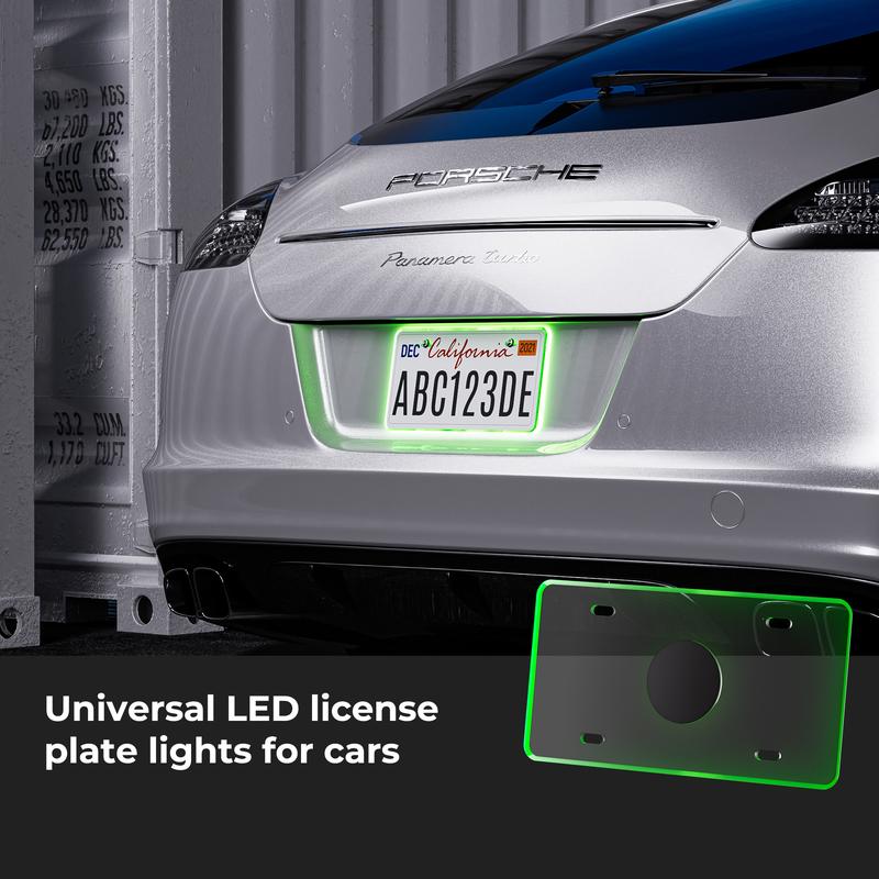 LED License Plate Frame – Waterproof Glow Border | 12V Plug & Play | Street-Legal Lighting Automotive Vehicle Car Accessories LED License Plate Frame – Waterproof Glow Border | 12V Plug & Play | Street-Legal Lighting Automotive Vehicle Car Accessories