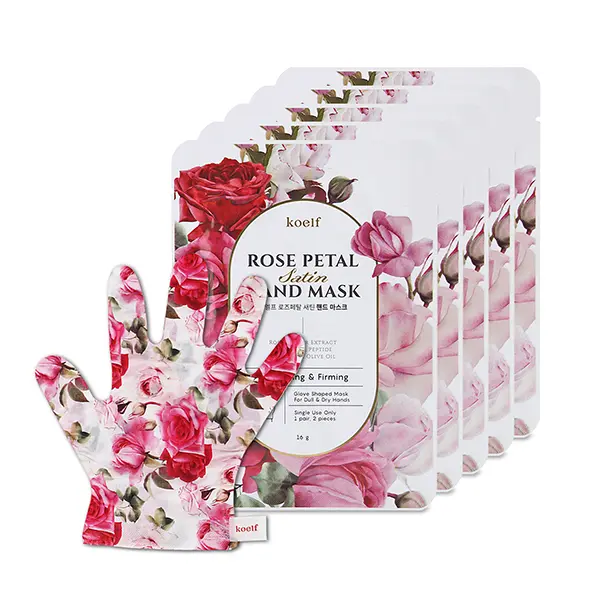 Rose Petal Satin Hand Mask (5pairs) Rose Petal Satin Hand Mask (5pairs)