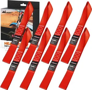 Nilight Soft Loop 1.7”×17" Motorcycle Tie Down Straps Heavy Duty 12000Lbs Max Break Strength for Securing ATV UTV Kayak Moving Cargo