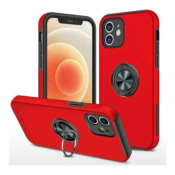 Entronix iPhone 11 Case - 360º Circular Ring Holder, Cover Metal Wireless Dustproof