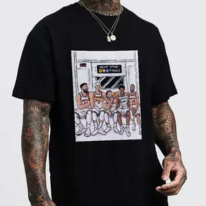 100% Cotton Knicks Team Subway Cartoon Tee Basketball Game Day Fun Fan Shirt Knicks "Next Stop Finals" Cartoon Tee Basketball Fan Collectible Top