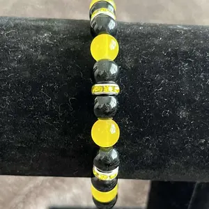 Batman Glass Beaded Homemade Bracelet Stylish