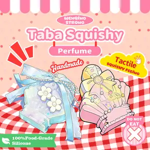 wenqingsquishy - Colorful/Translucent Perfume Bottle [Handmade TabaSquishy] [Full Silicone Reborn Squishy] [Fidget Toy] [Squishy Toy] [204g]