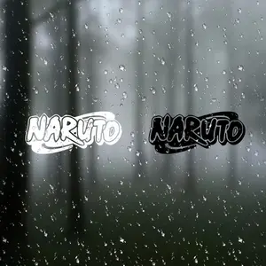 Naruto Bold Logo Anime Vinyl Sticker Decal, Car Window Door Laptop Luggage Furniture Bumper, Durable Adhesive Material