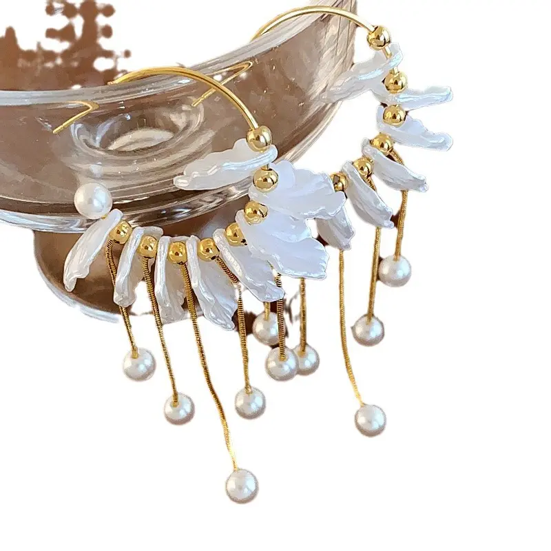 New Style Best-Selling French High-End Pearl Flower Earrings, Small-Scale Design Stud Earrings, Elegant Women's Jewelry New Style Best-Selling French High-End Pearl Flower Earrings, Small-Scale Design Stud Earrings, Elegant Women's Jewelry