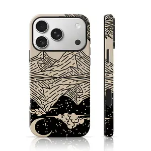 Day  Night Mountain Landscape Design Phone Protector Drop Proof for iPhone 17 Pro Max/16 Pro Max /15Pro Max 15/14/13/12 & Samsung S26 /S25Ultra Unique Phone Case