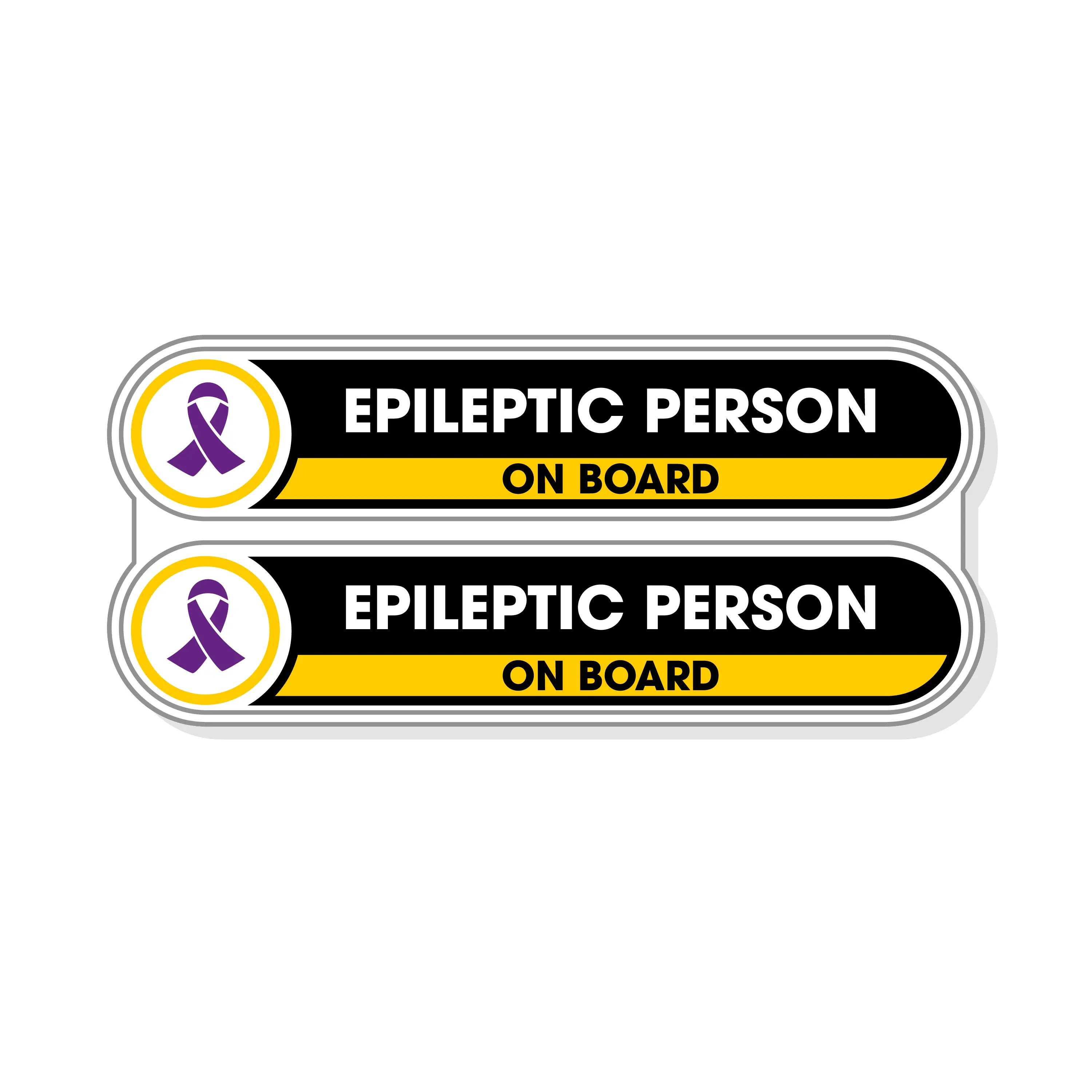 Epileptic Person on Board Small Stickers Epileptic Person on Board Small Stickers