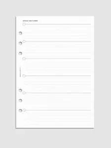 Detailed Task Planner Inserts