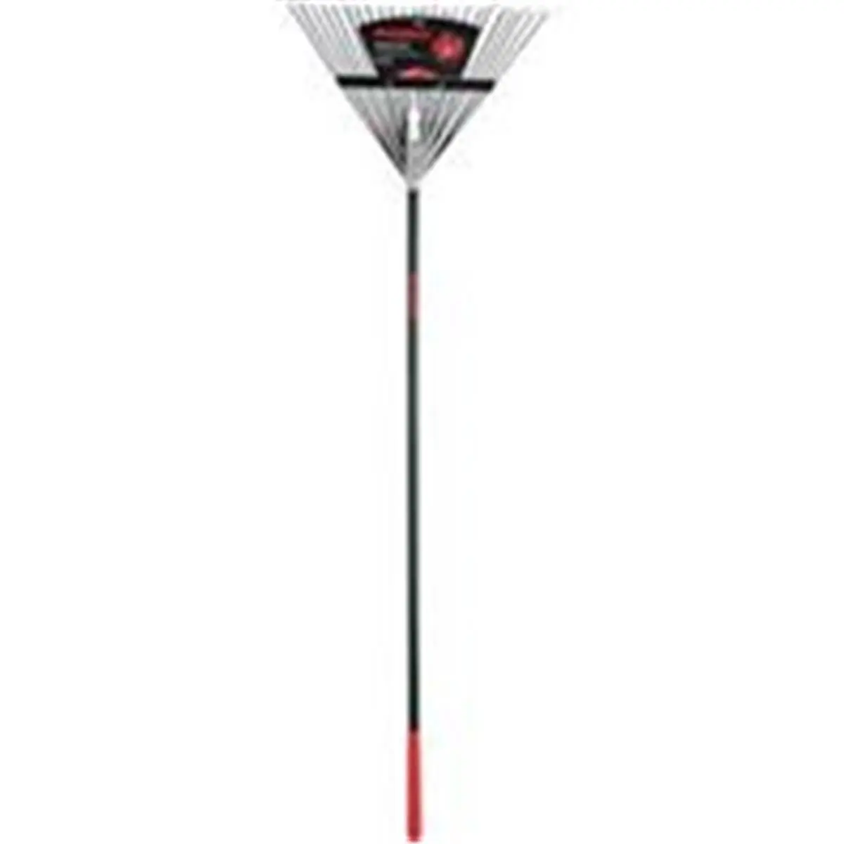 212 MAIN 68 in. Steel Head Leaf Rake, 24-Tine Durable Gardening Tool with Fiberglass Grip, Essential Outdoor Tools & Hardware, Durable Gardening Tools