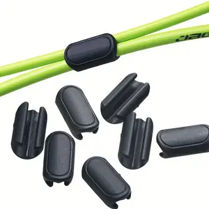 8-Piece Bicycle Plastic Wire Guide Clips, Mountain Bike Brake and Gear Cable Holder Clamps, Durable and Easy to Install