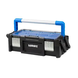 HART 18" Cantilever Organizer, Resin Tool Box for Small Tools and Parts, Tool Storage and Organizaion