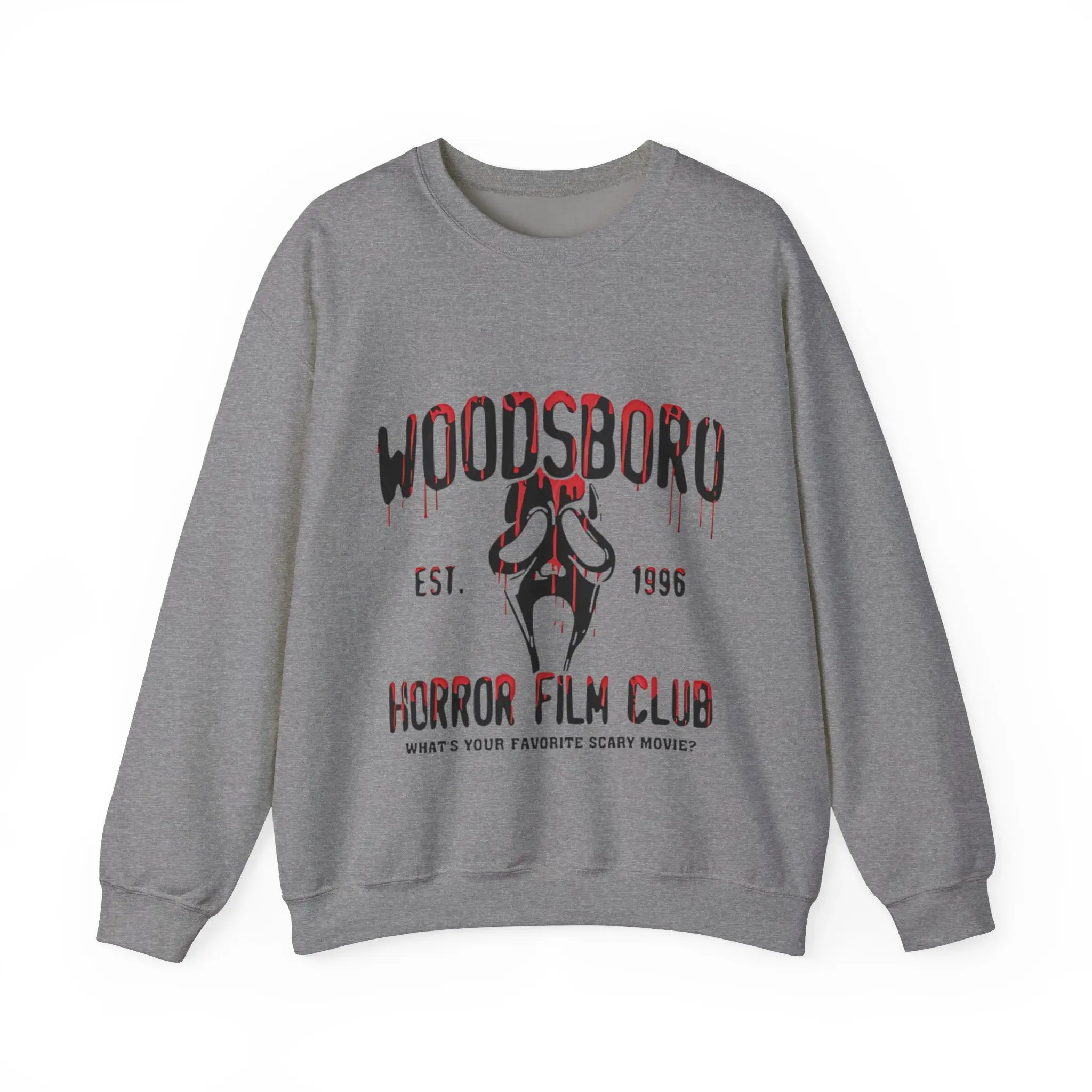 Woodsboro Horror Club Sweatshirt | Horror Film Club Sweater | Slasher Sweater | Scream Ghost Sweater | Killer Sweatshirt