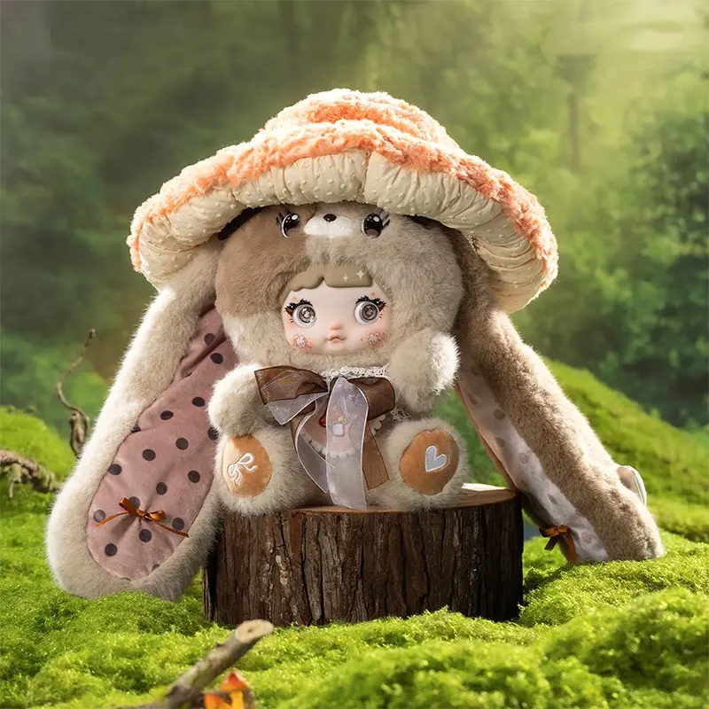 TOPTOY Nommi Mushroom Hat Series 400% Scale Plush Blind Box – Official Collectible, Unique Home/Office Decoration, Must-Have New Year & Holiday Gift for Fans,Valentine's Day Gift,Perfect Gift for Mom,#Summervibes
