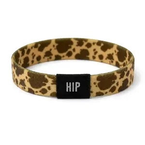 Brown Country Cowhide Print Bracelet | Hair Tie