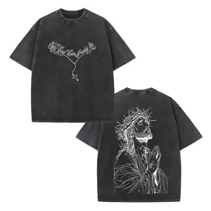 "Only God Can Judge Me" Christian Graphic T-Shirt, Retro Streetwear Casual Cotton Crew Neck Short Sleeve Unisex Top, Multi-Color Available