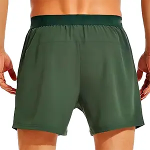 2-Pack Men's 5" Gym & Running Shorts – Quick-Dry Athletic Shorts with Elastic Waist, Ideal for Running, Workouts, Jogging & Training