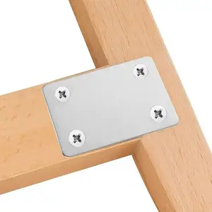 5/10/20pcs smooth, straight, four hole rectangular right angle connectors, easy to install, suitable for cabinets, furniture, etc