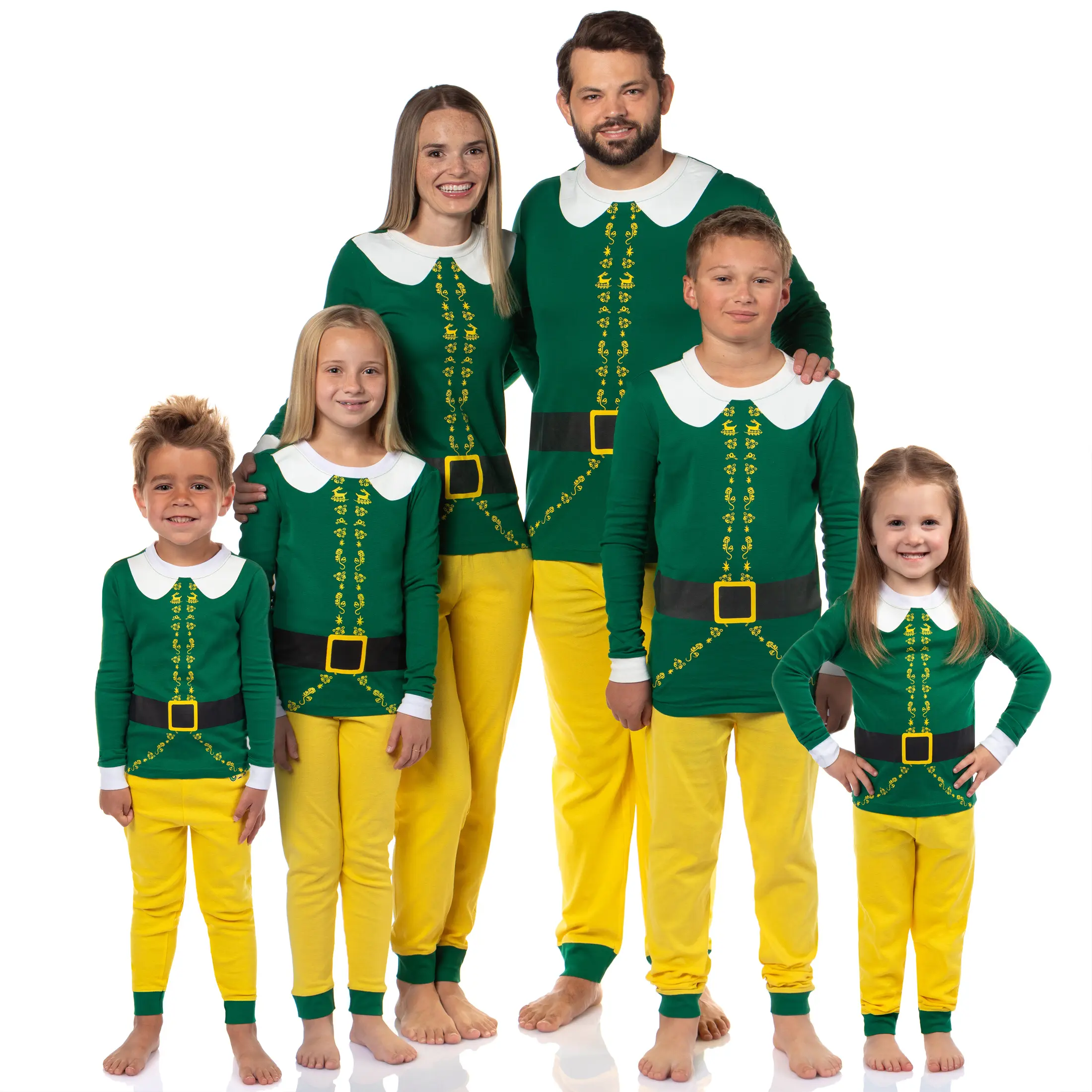 Matching Family Pajama Set Sleepwear Classic Character Tight Fit Long Sleeve Sleep Loungewear