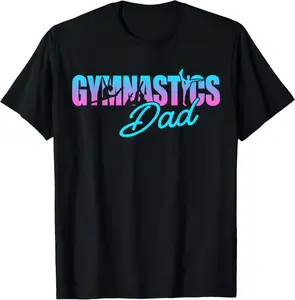 100% Cotton Gymnastics Vintage Gymnastics Dad T-Shirt