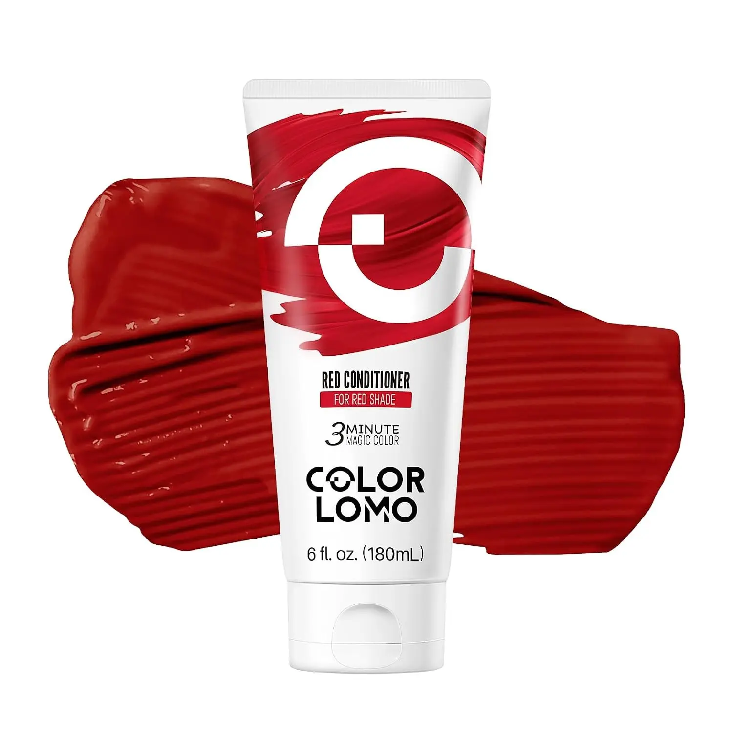 Color Depositing Conditioner, Semi Permanent Hair Color for Bleached, Highlighted & Color-Treated Hair, Hydrating Formula with Shea Butter & Almond Oil, 6oz-Red