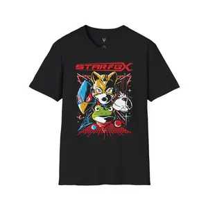 Star Fox Unisex Softstyle T-Shirt - Retro Gaming Vibe for Gamers