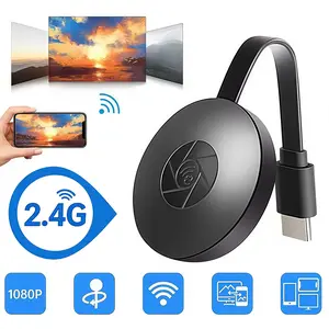 HDMI Wireless Mirroring Adapter, 2.4G WiFi 1080P, Compatible with iOS Android Windows Mac, Wirelessly Cast Phone Laptop Screen to TV Projector for Home Theater Gaming Meeting