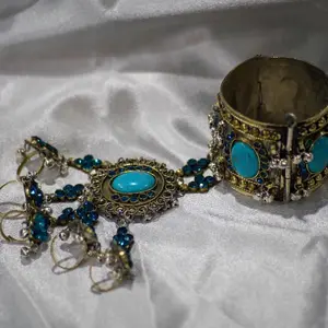 Afghani bracelet blue