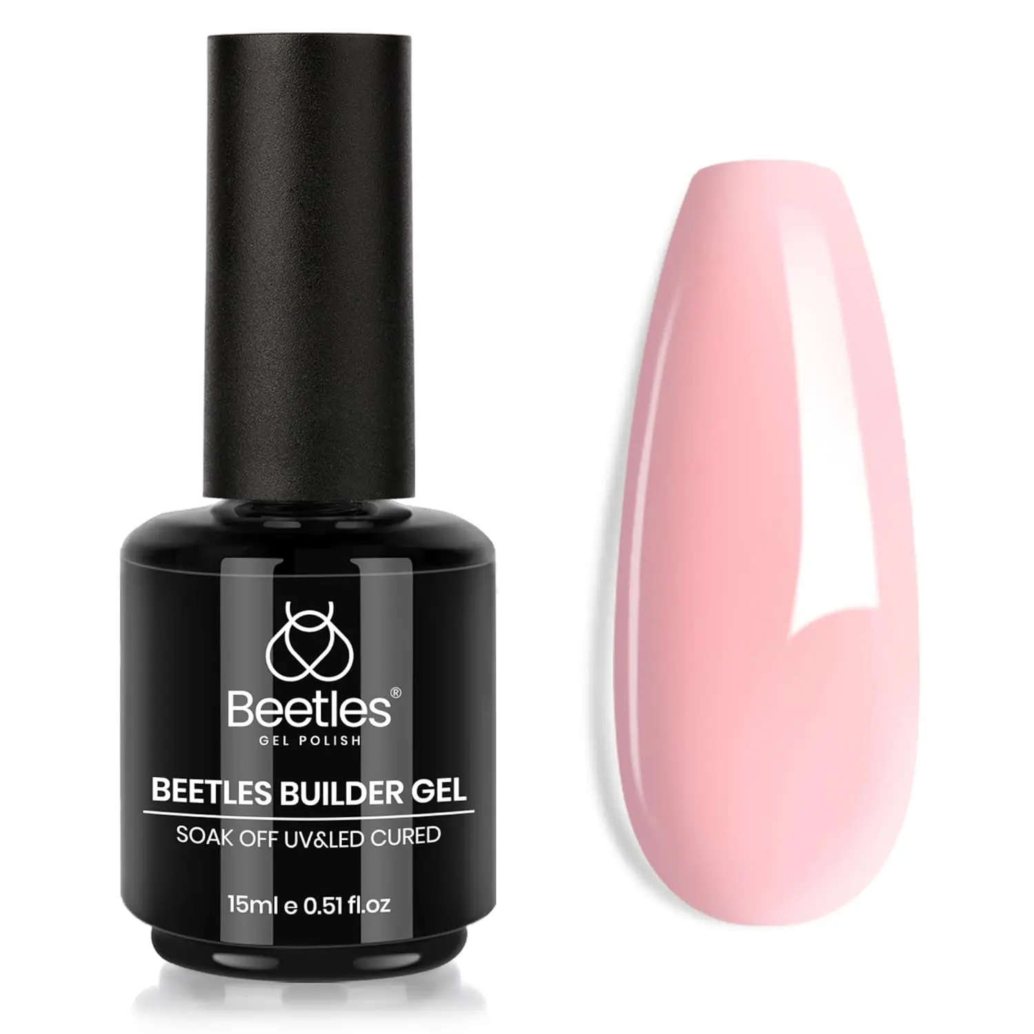 Beetles Builder Gel for Nails, 7 in 1 15ML Building Nail Gel Strengthener Gel for Nails Builder Apex & Extension Beauty Gift Sets for Women