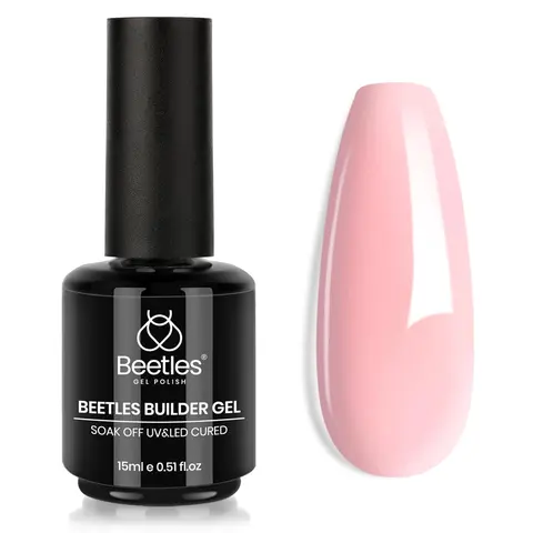 Beetles Solid Builder Gel Nail Polish, 7-in-1 15ML UV Cosmetic for Adults - Nail Extension Strengthener, Apex Builder & Beauty Gift Set