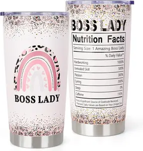 Boss Lady Gifts for Women - Bosses Day Gifts for Women - Unique Birthday Christmas Appreciation Gift for Bosses - Femal Boss Day Gift Ideas - 20 oz Stainless Steel Tumbler